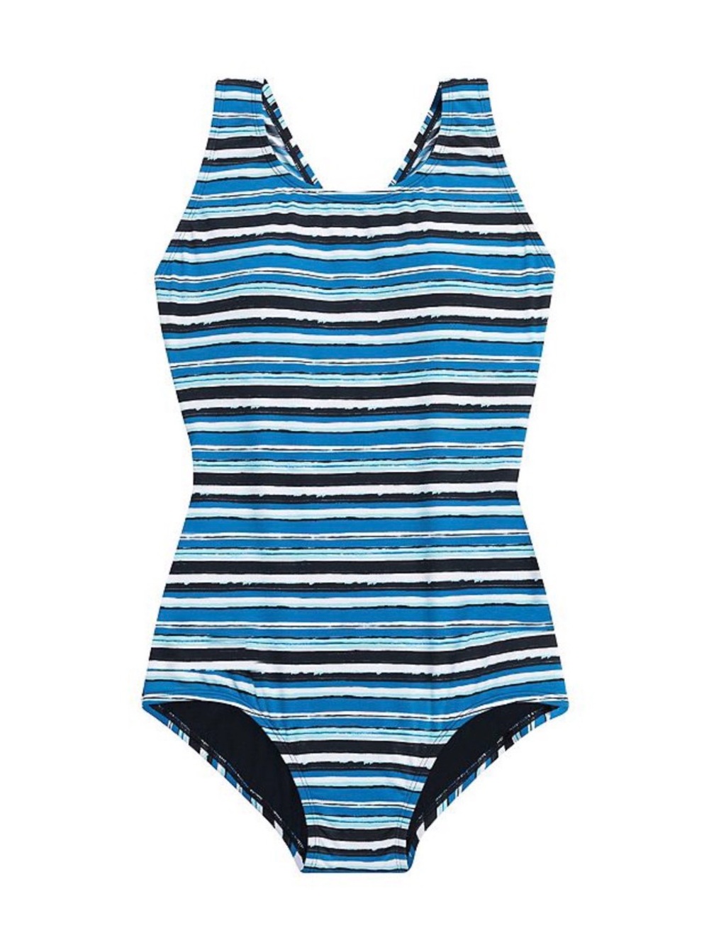 Women's Dolfin UPF 50+ Print Conservative Lap One-Piece Swimsuit Size 18